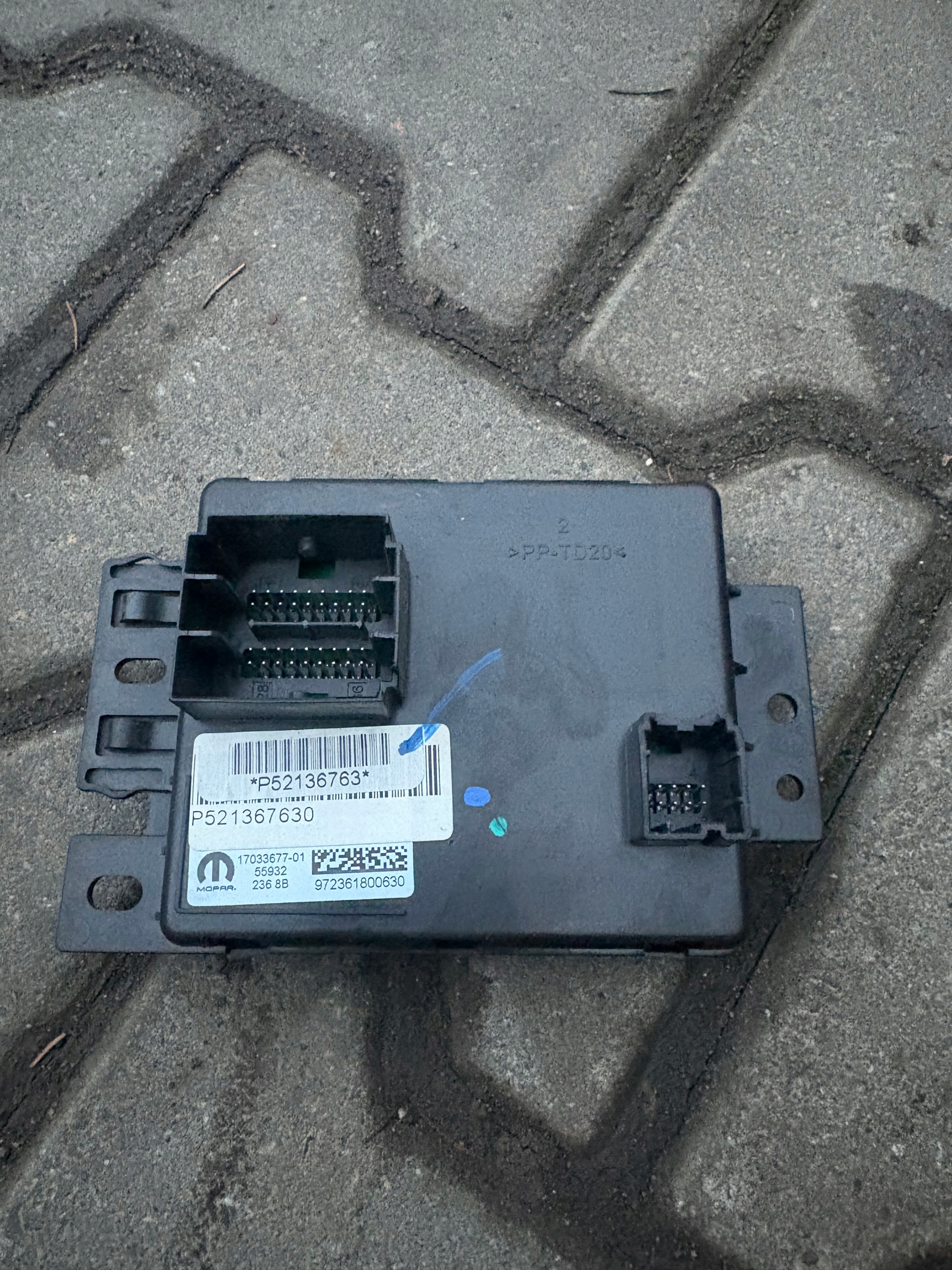 module control unit JEEP RENEGADE 52136763