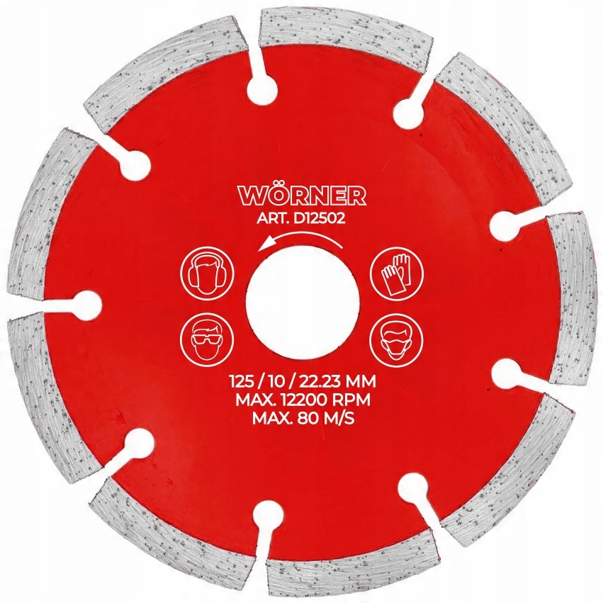 

Tarcza diamentowa 125mm do betonu kostki cegły Pro