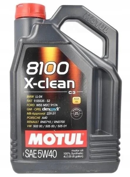 

Olej silnikowy Motul 8100 X-Clean 5W-40, 4 l