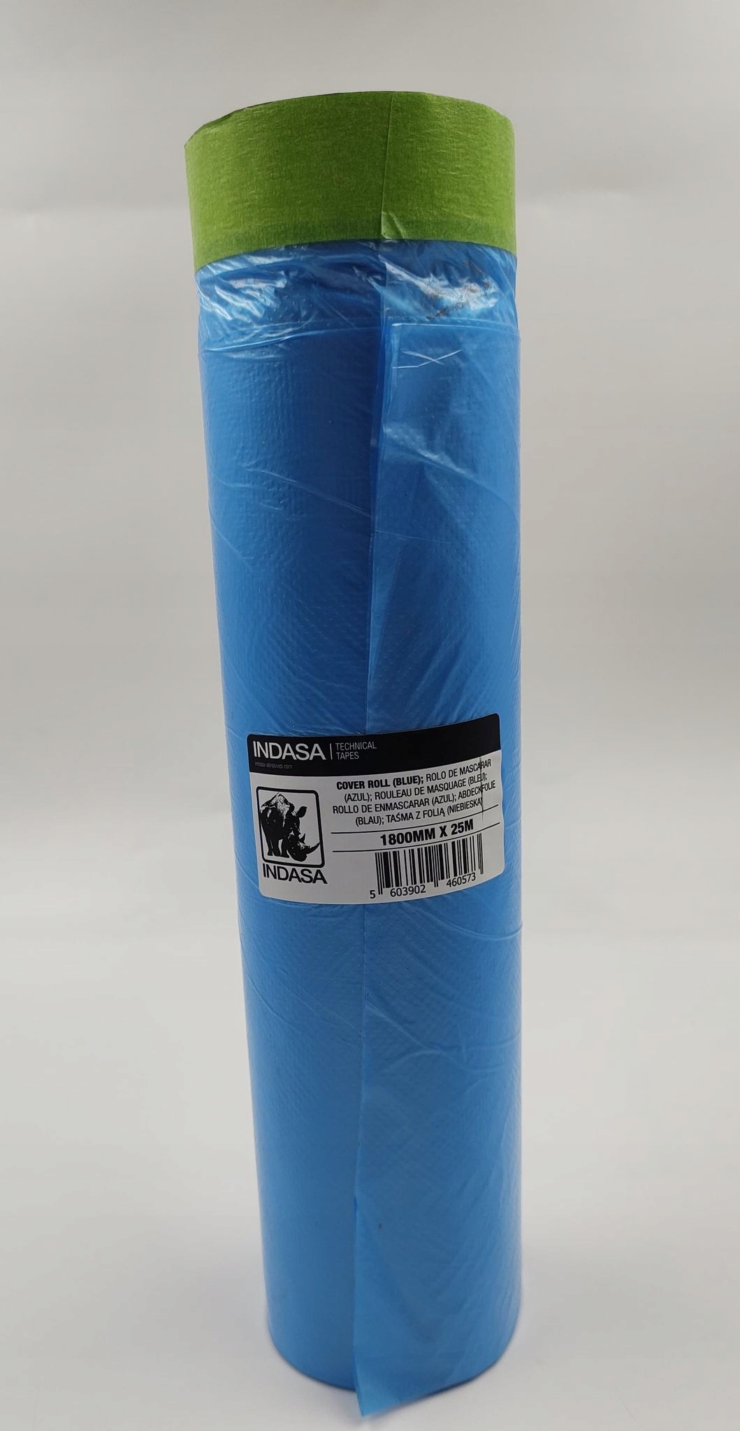 FOLIA MASKUJĄCA Z TAŚMĄ INDASA 1800mm x25m