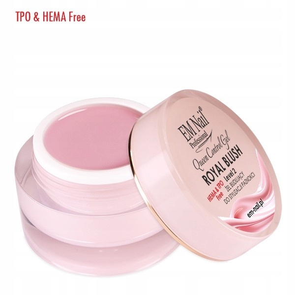 Żel budujący Em Nail Queen Control Gel Level 2 Royal Blush
