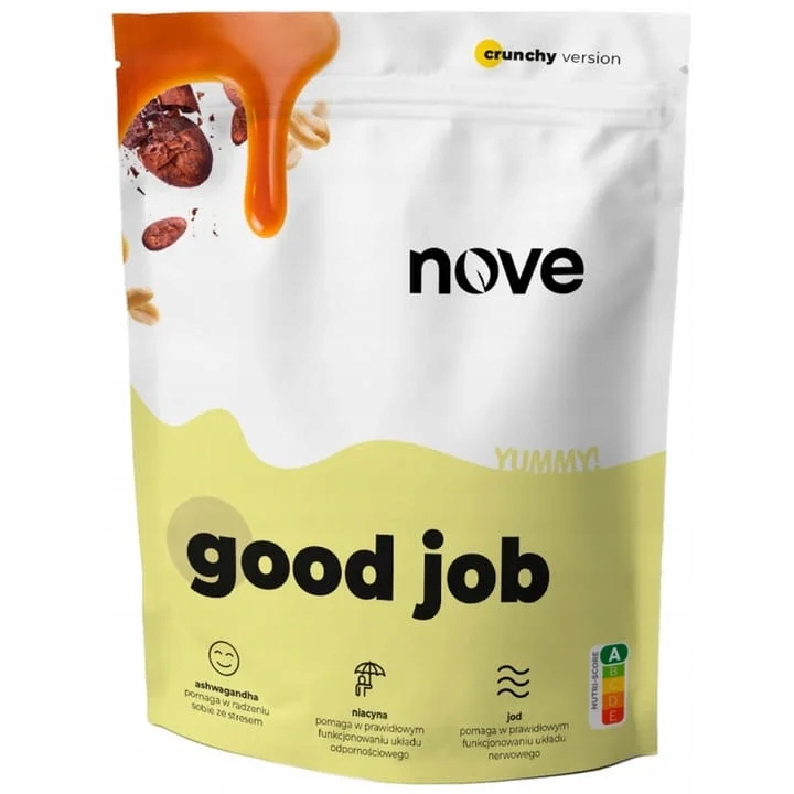 Levně Jídlo v prášku Šejk na pití Nove Good Job Yummy! 1,5 kg Karamel