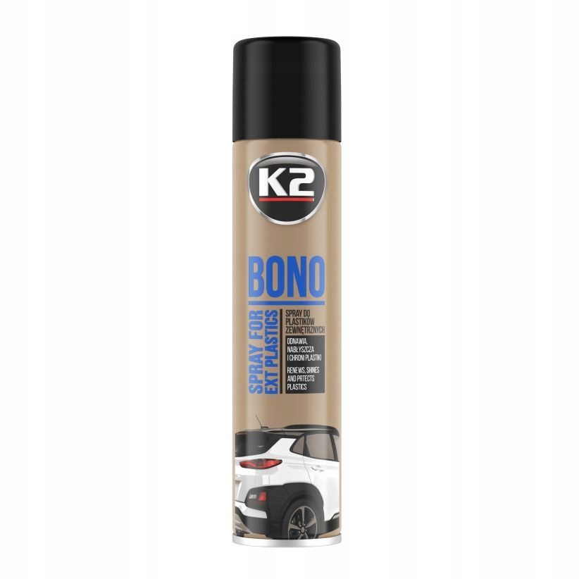 

K2 Bono Czernidło do gumy i plastiku spray 300ml