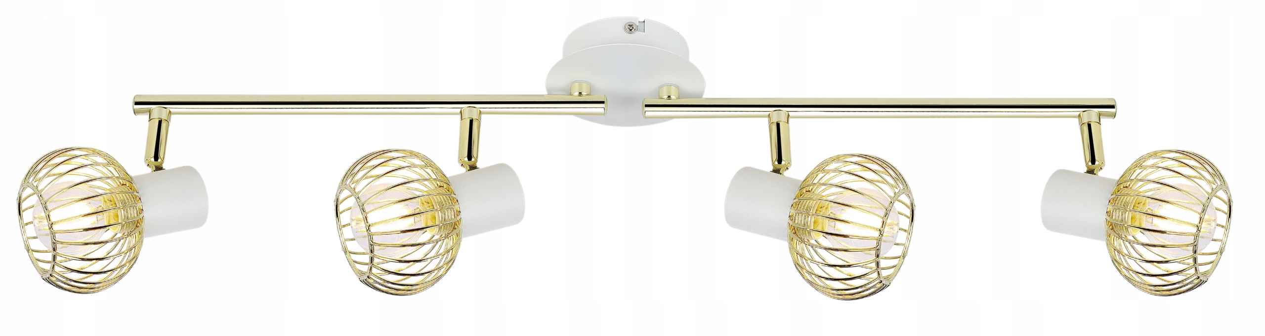 Lampa bílo-zlatá lišta 4XE14 Oslo Candellux