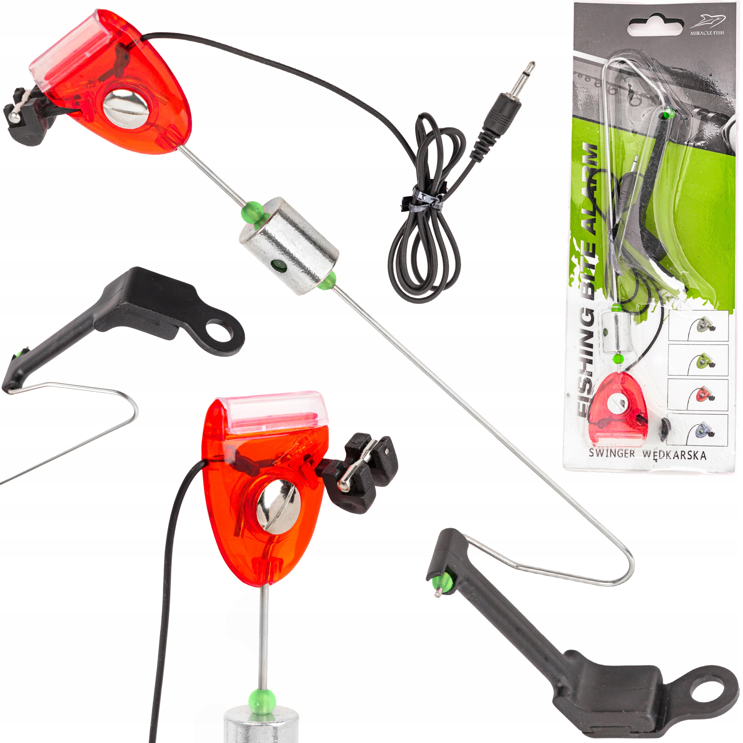 Elektroniczny Sygnalizator Brań Led – Miracle Fish Czerwony