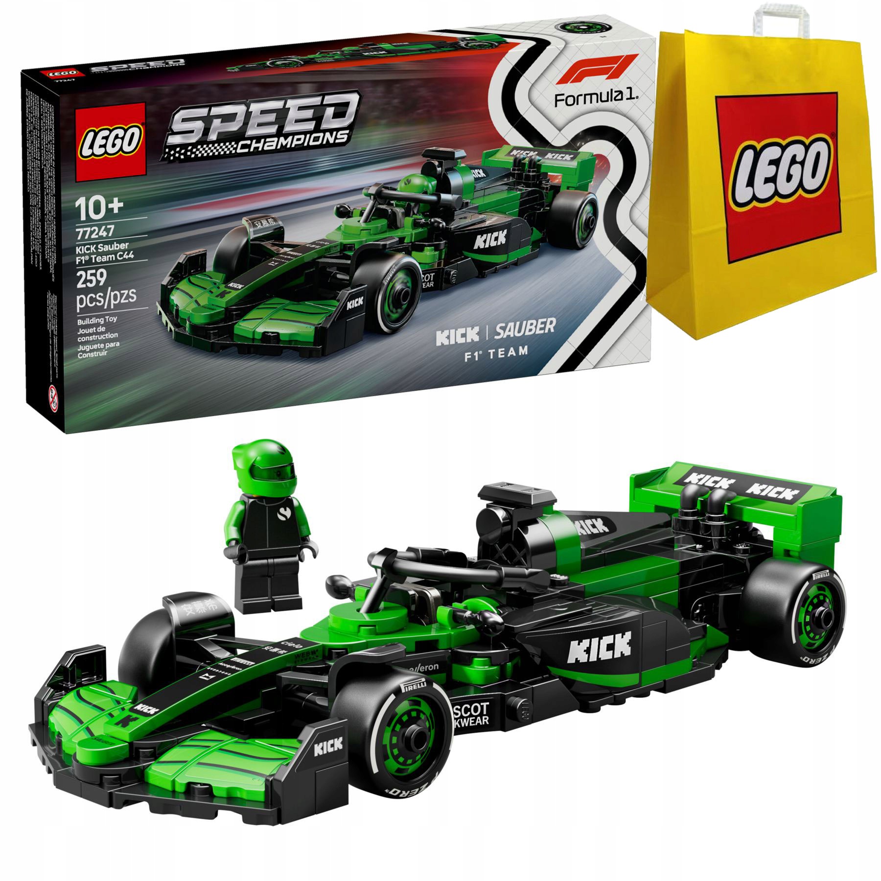 Lego 77247 Speed Champions Formule Kick Sauber Team C44 taška