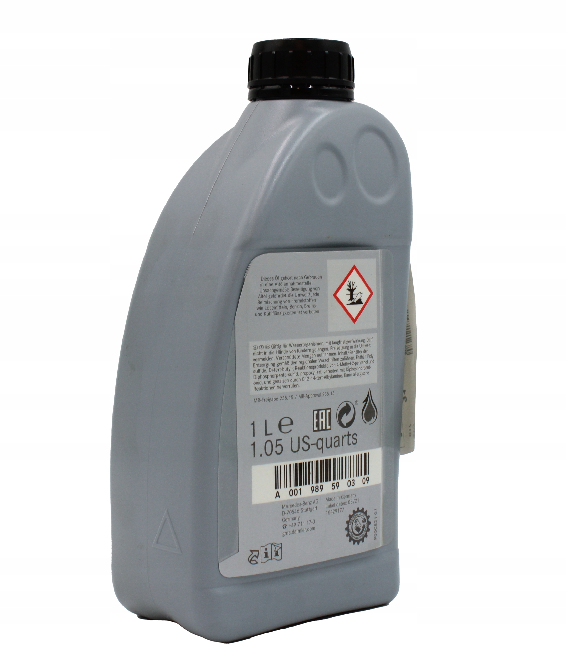 Olej Pro Zadní Nápravu Mercedes-benz MB235.15
