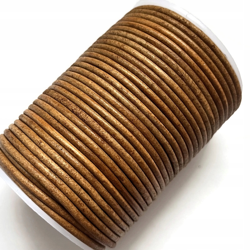 Rzemień Naturalny skóra 3mm-102 natural brown