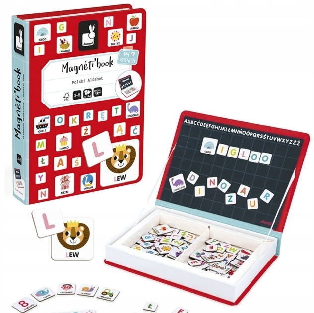 

Magnetibook Polski Alfabet nauka liter Janod
