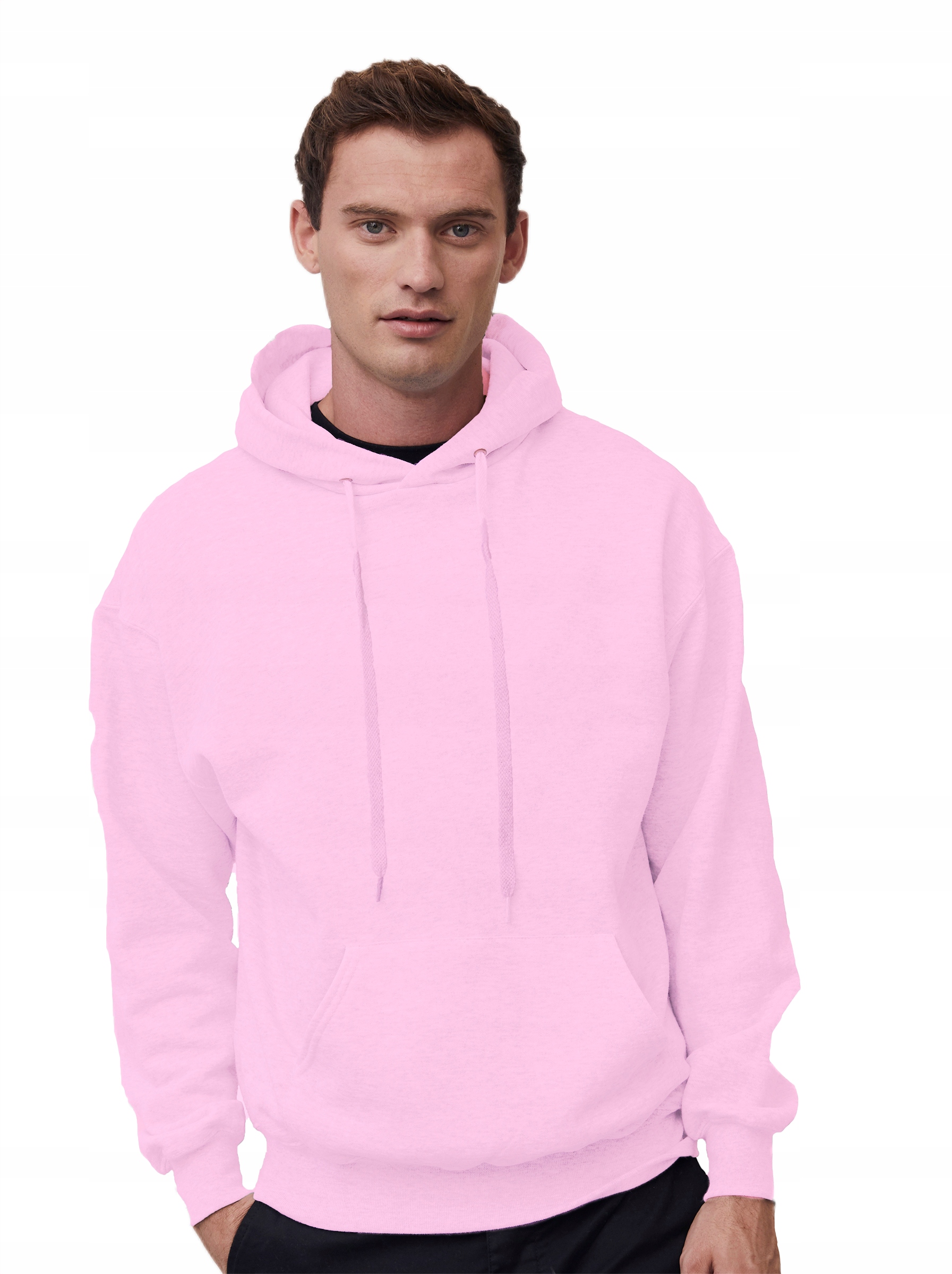 

Bluza z kapturem męska Fruit Classic, jasny róż XL