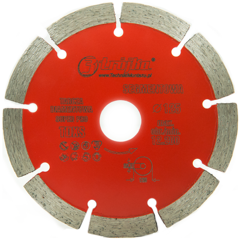 

Tarcza Diamentowa do beton cegła klinkier 125mm