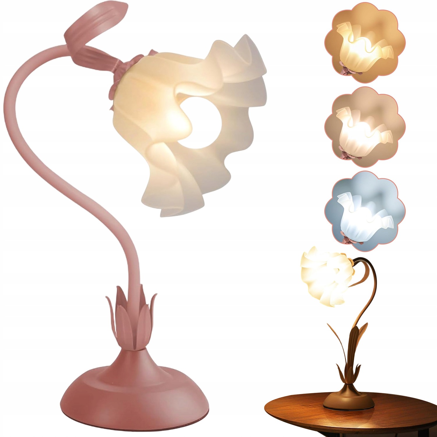 Noční Lampa Stolní Moderní Flexibilní Lampa 3 Teploty