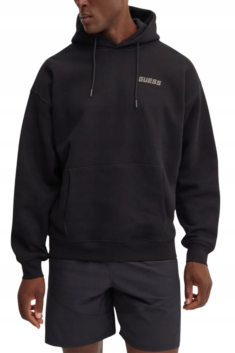 Guess Černá pánská mikina s kapucí Emis L