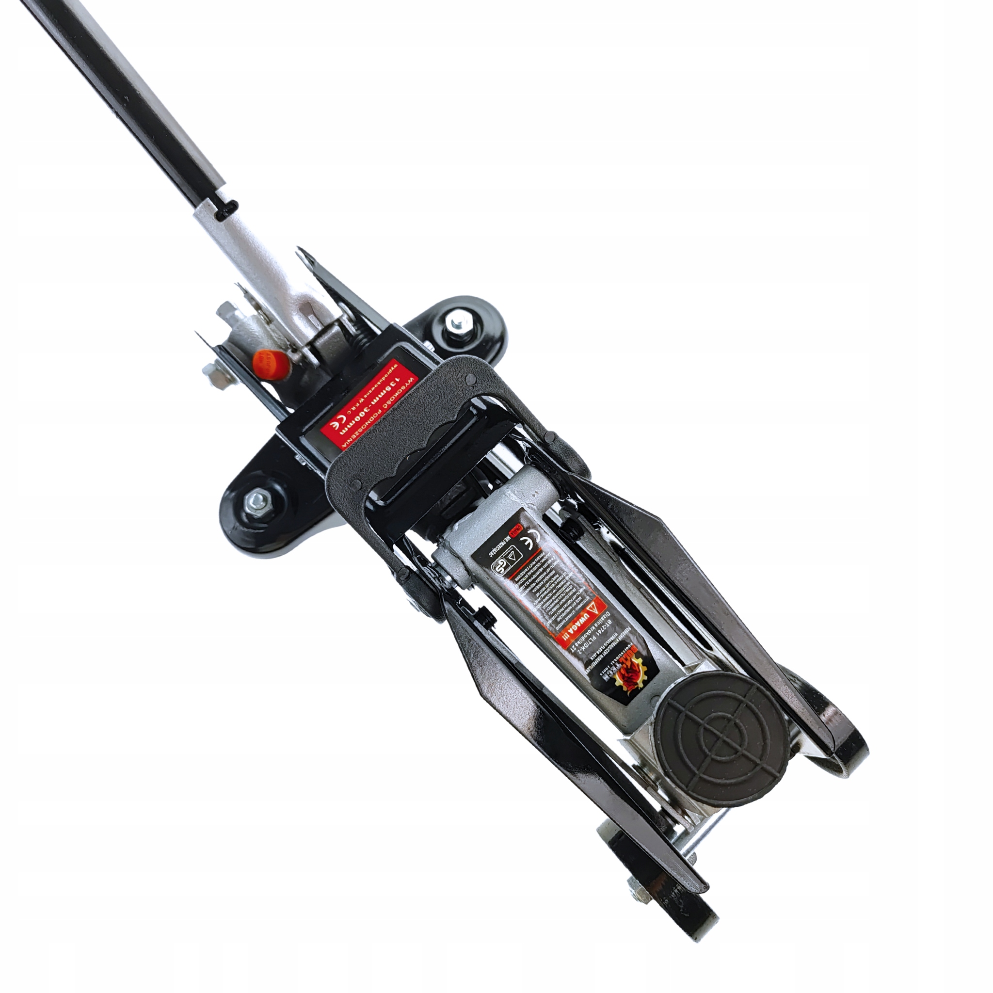 PODNOŚNIK SAMOCHODOWY ŻABA LEWAREK PUNKTOWY WALIZKA GUMA 135-300MM 2T Marka Cartrend