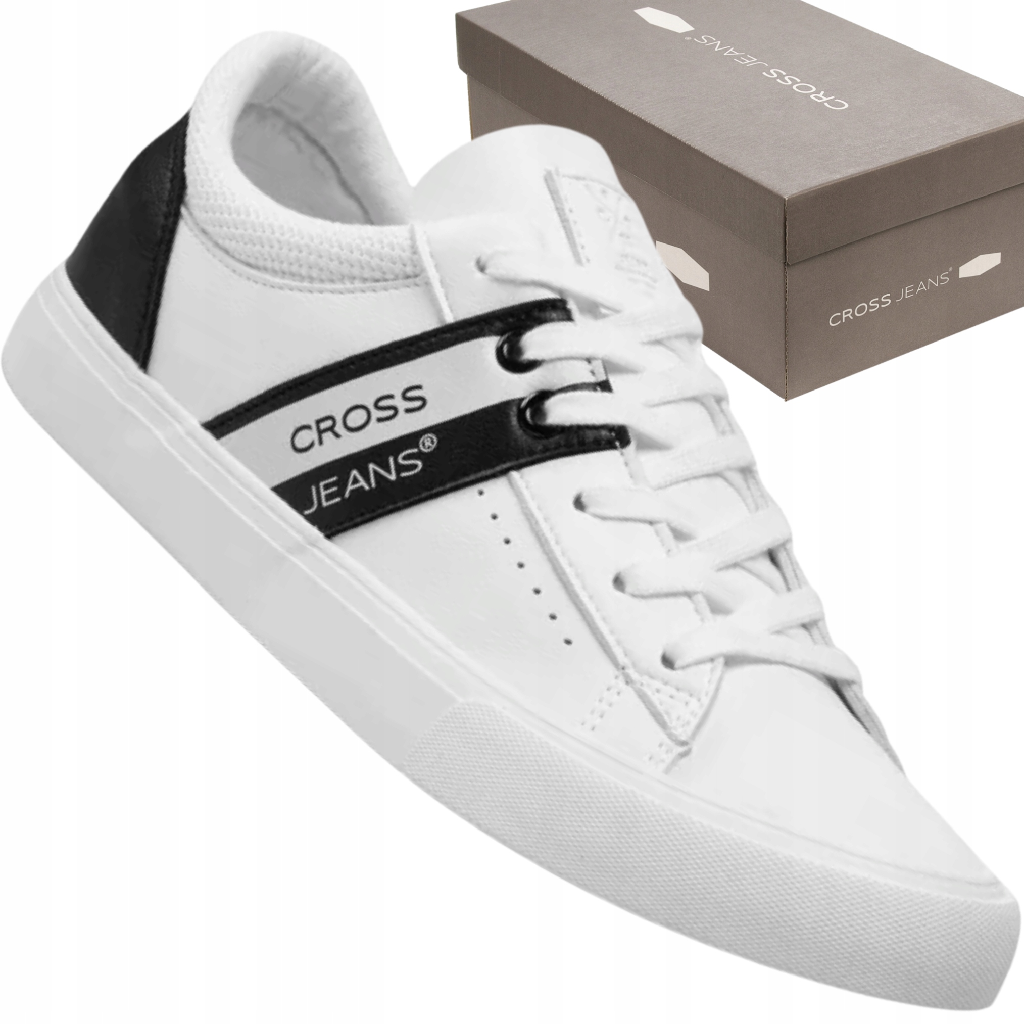 Pánské tenisky Cross Jeans JJ1R4042C bílé, stylové a pohodlné casual