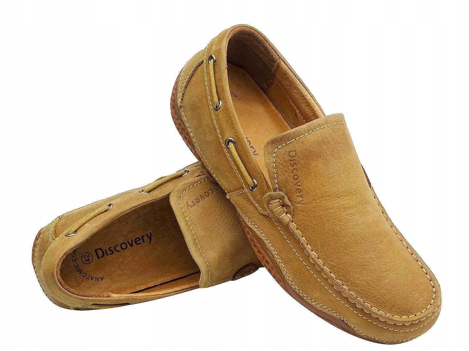 -40% MOKASYNY WSUWANE SKÓRZANE PÓŁBUTY BUTY MĘSKIE Rozmiar 44