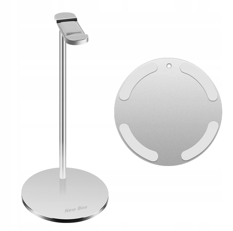 NEW BEE STAND STOJAK NA SŁUCHAWKI ALUMINIUM SILVER
