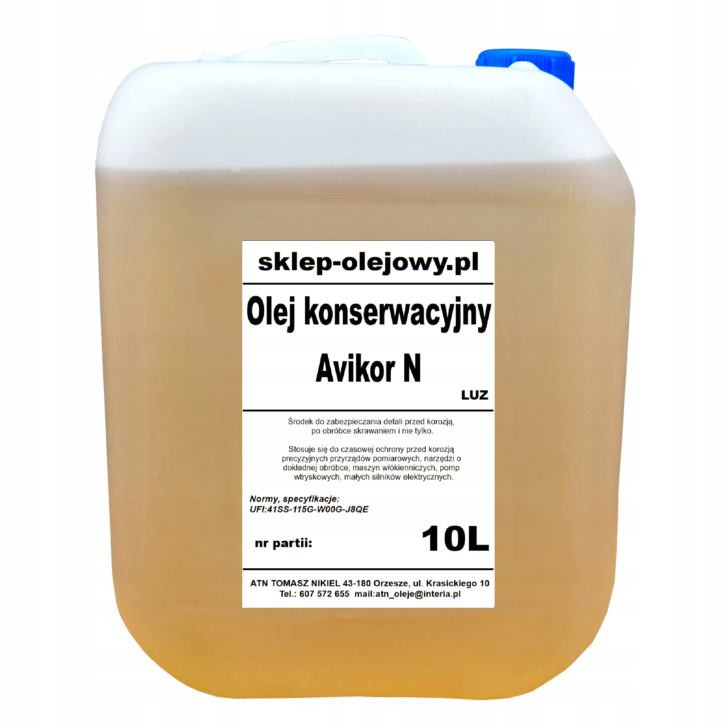  Масло для консервації SILESIA OIL Avikor N 10L 
