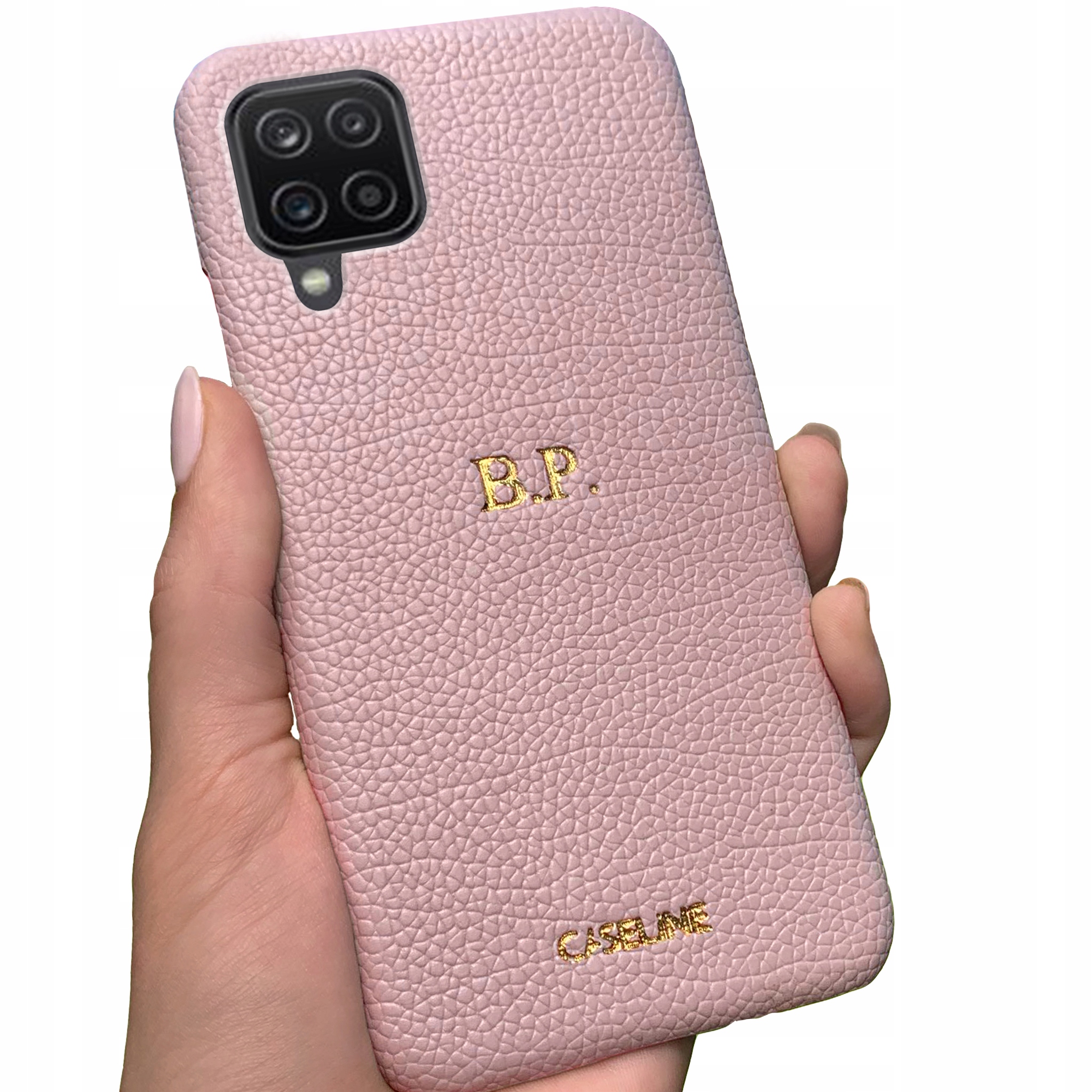 

Etui Monogram case do Samsung A12 inicjały +szkło