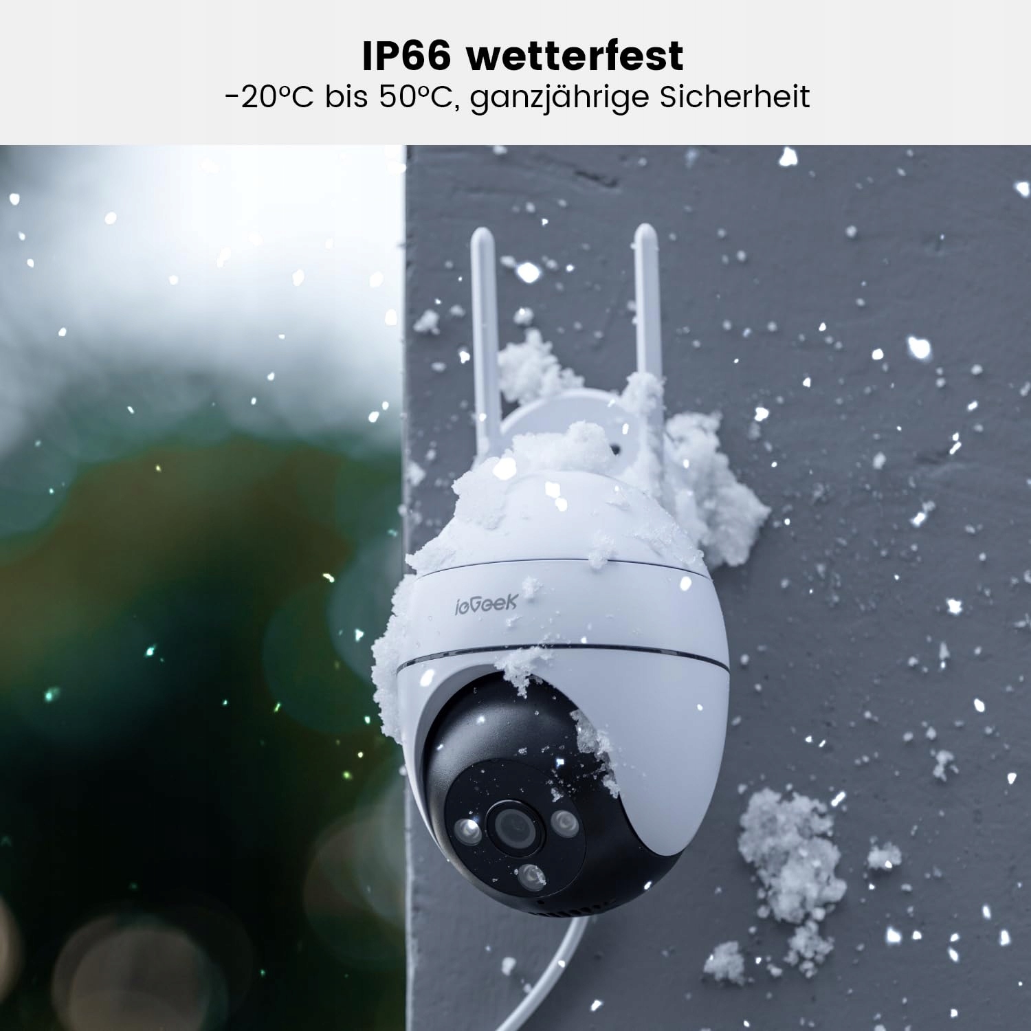 IEGEEK Kamera Zewnętrzna 5MP PTZ IP WiFi Kolorowy Nocny Tryb Audio — miniatura 8