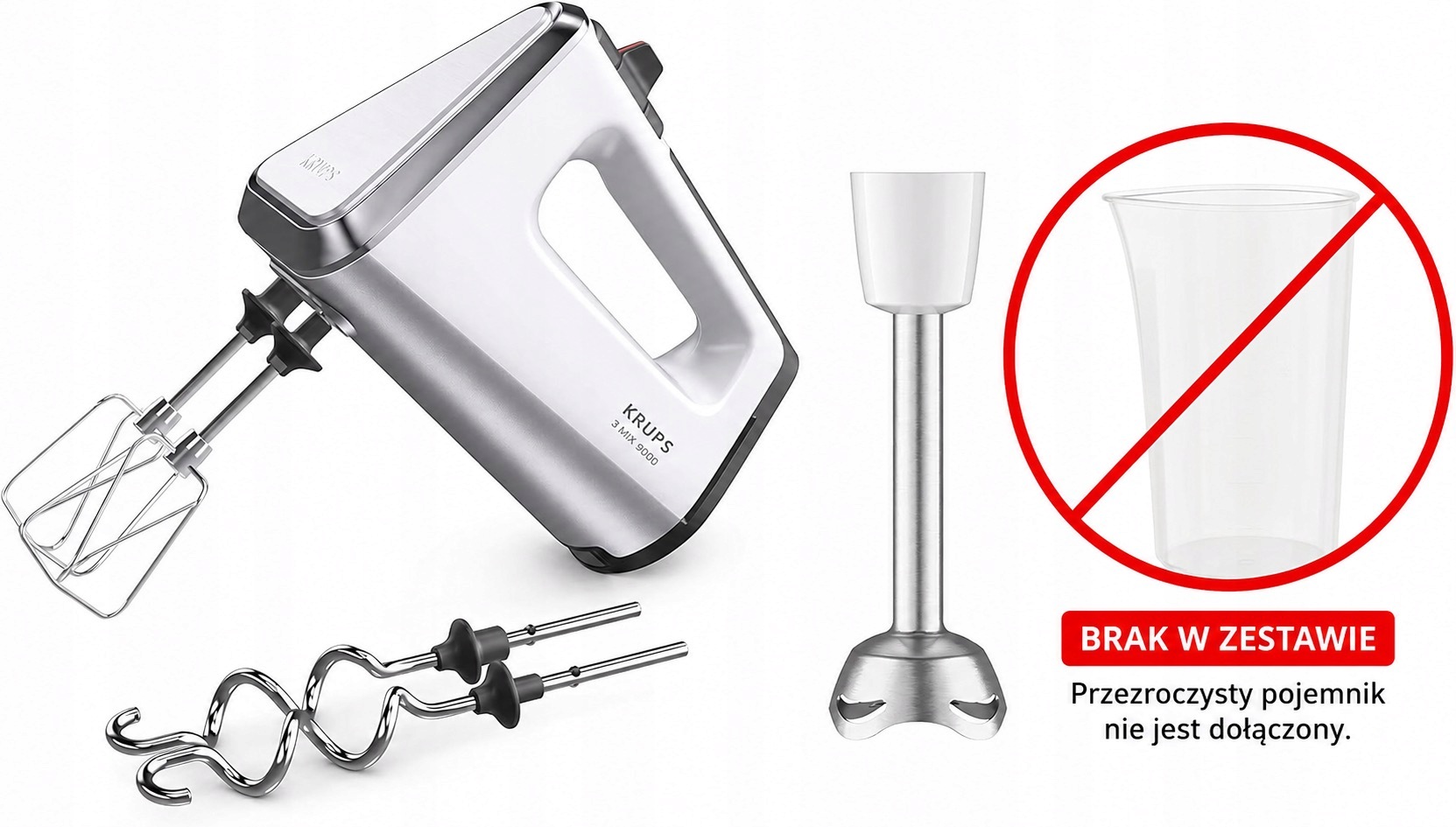 Krups 3Mix 9000 GN9121 Imerzní mixér 750 W Bílý