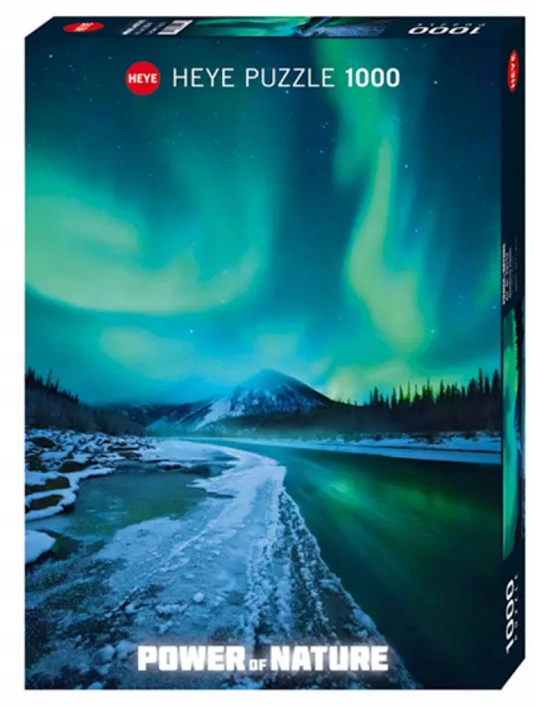 Puzzle 1000 elementów. Zorza polarna Heye