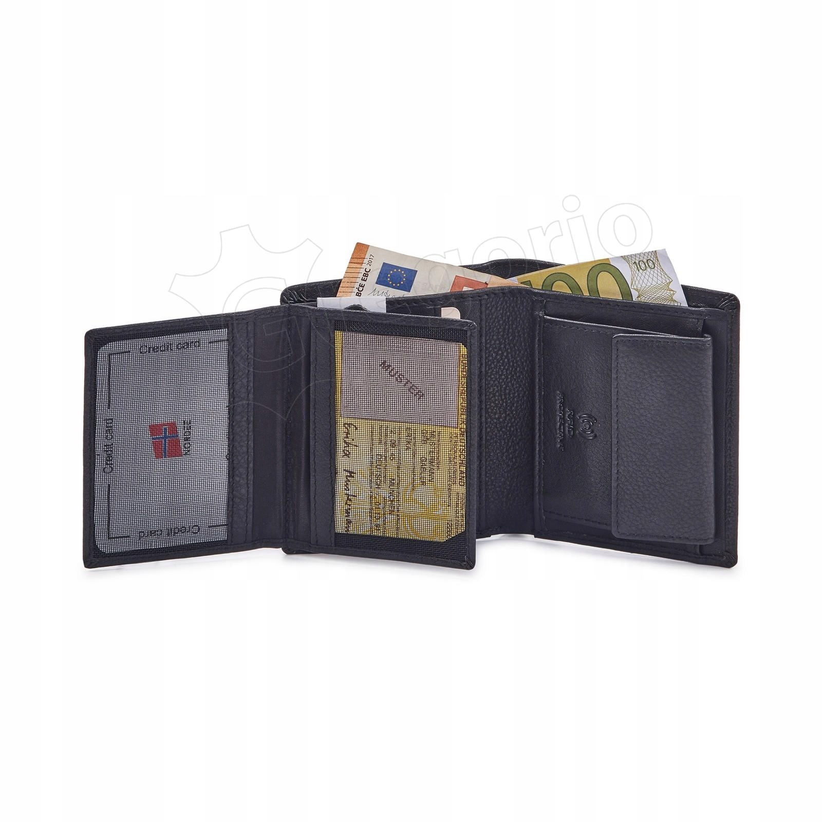 ORYGINALNY MAŁY SKÓRZANY PORTFEL MĘSKI RFID NORDEE Rodzaj portfel