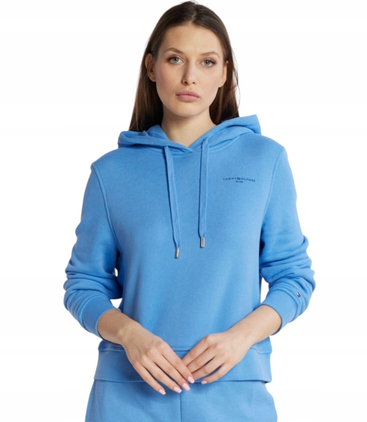 Mikina s kapucí Tommy Hilfiger Rlx Mini Corp modrá, velikost XL