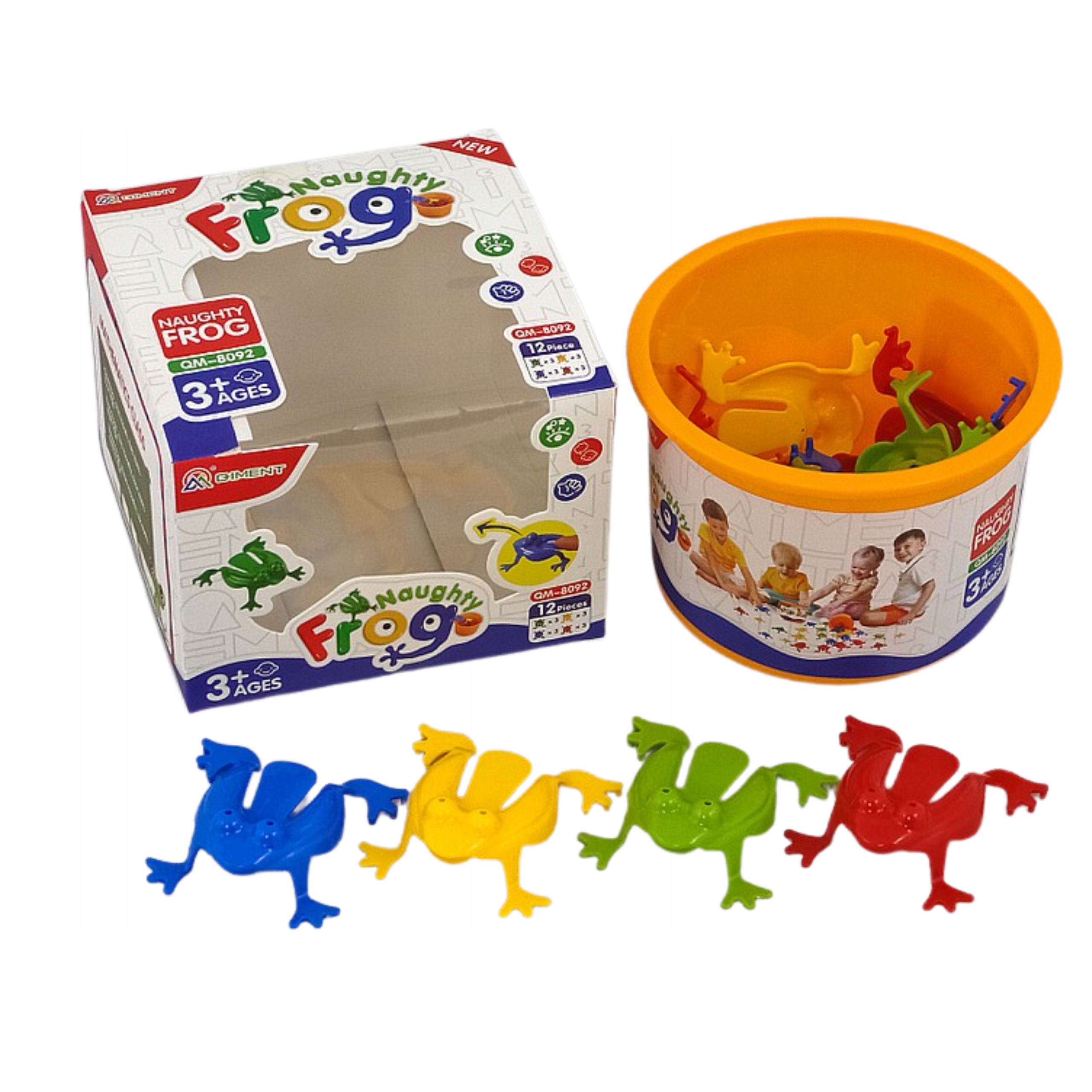 GRA ZRĘCZNOŚCIOWA SKACZĄCE ŻABKI PREZENT DZIECI