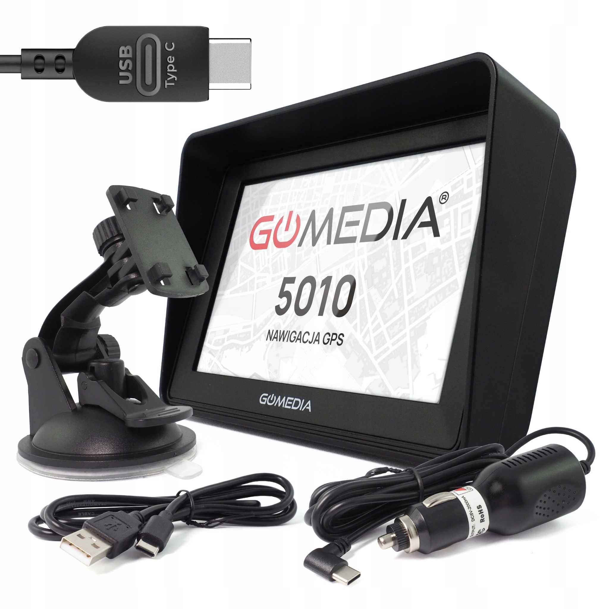 Automobilová navigace Tir Gps Gomedia 5010 5" Usb-c 16GB Rom 256 Gb Ram