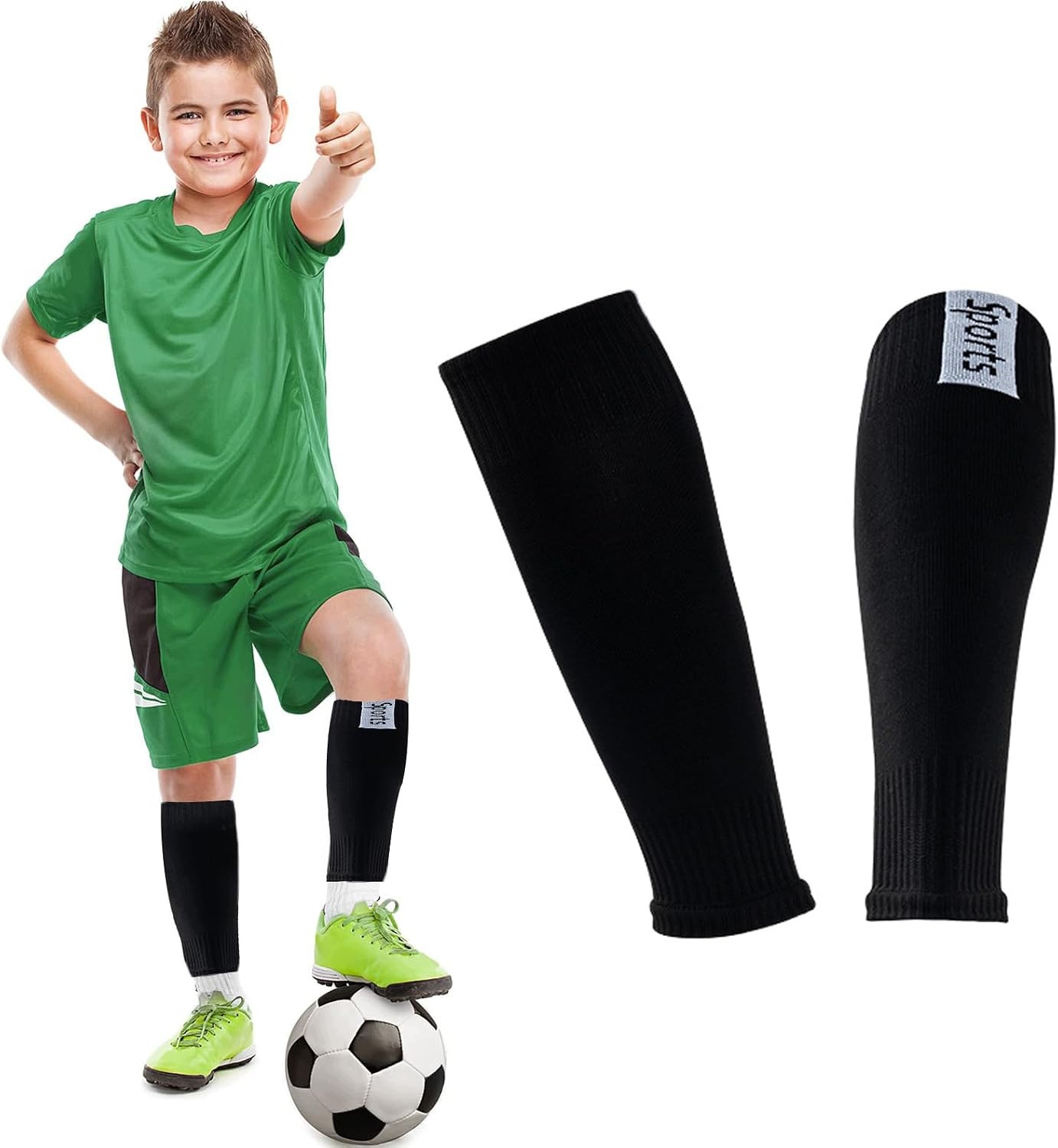 Skarpety piłkarskie 1 para L-XL ochraniacze goleni z wkładką