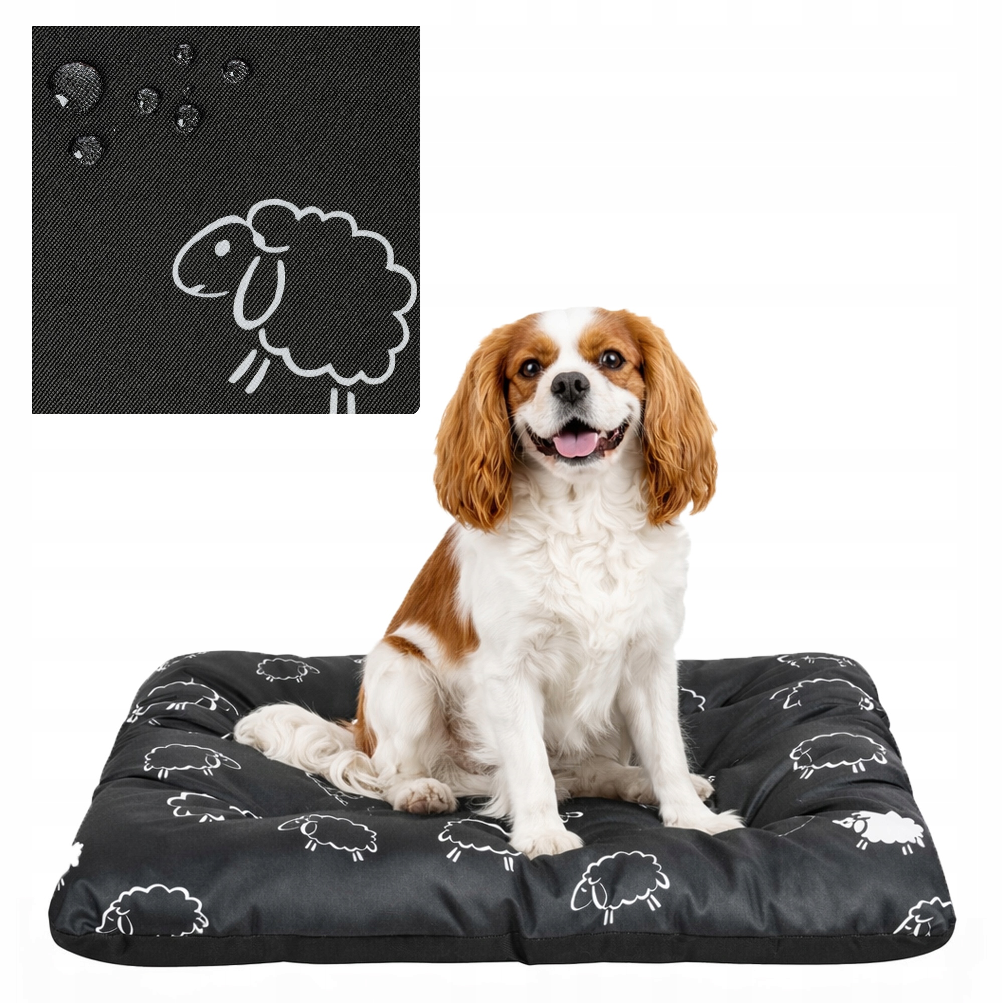 Levně Pelíšek pro psa kočku polštář 100x75 XL Ovce!