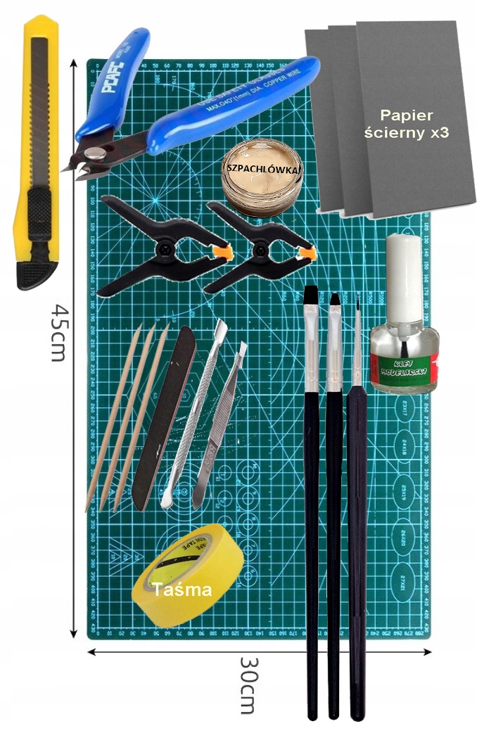 2 MODELE: RWD-14b Czapla oraz PZL P-11c Zestaw: farby, lakier, narzędzia Marka Pozostałe