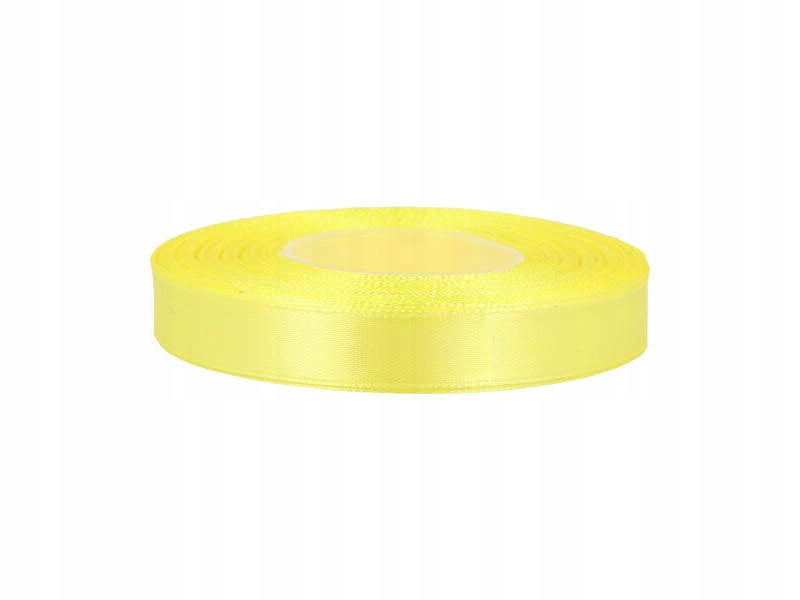 Wstążka tasiemka satynowa 12 mm 32 m ŻÓŁTA
