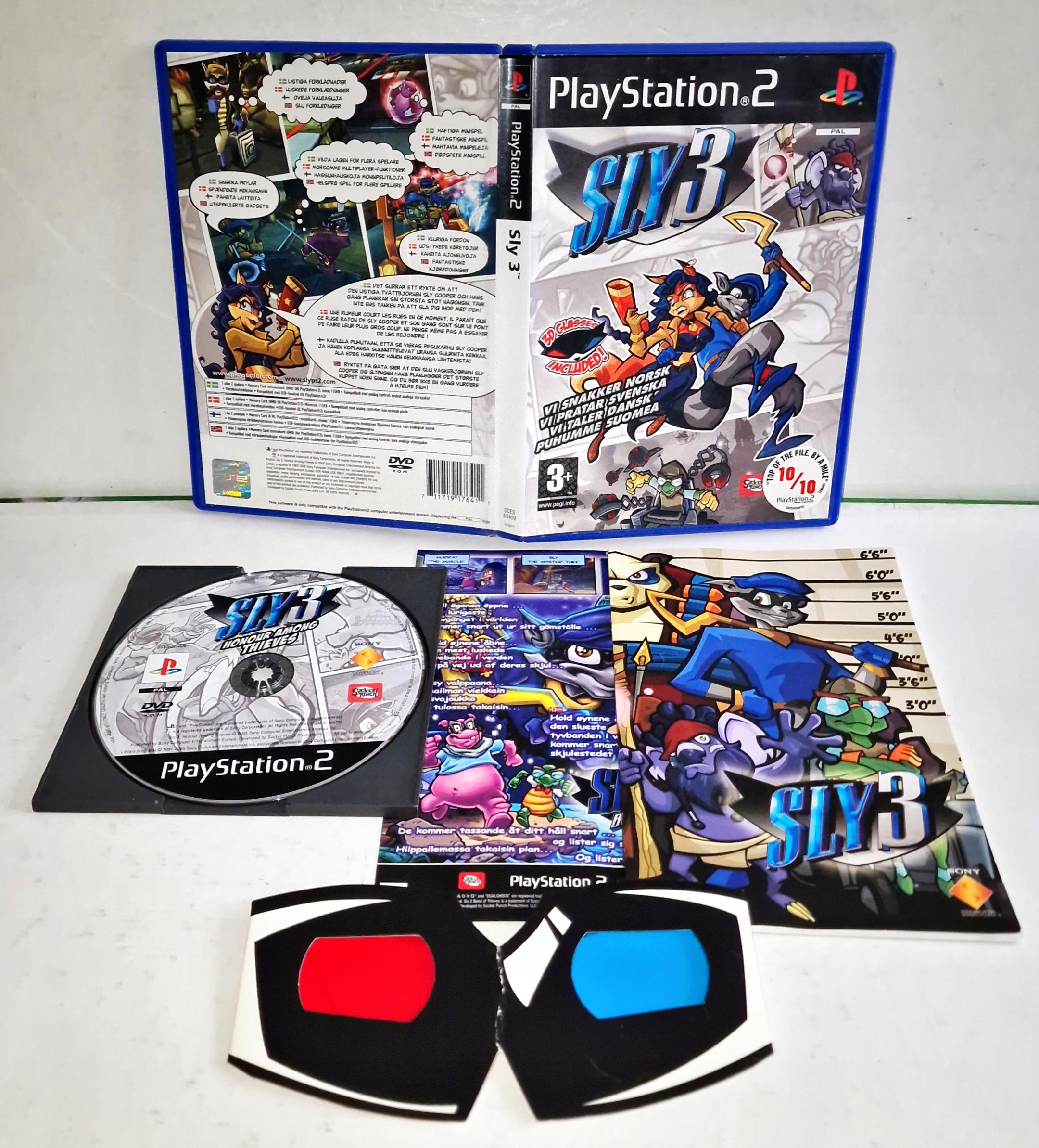 Gra Sly 3 PS2 + OKULARY