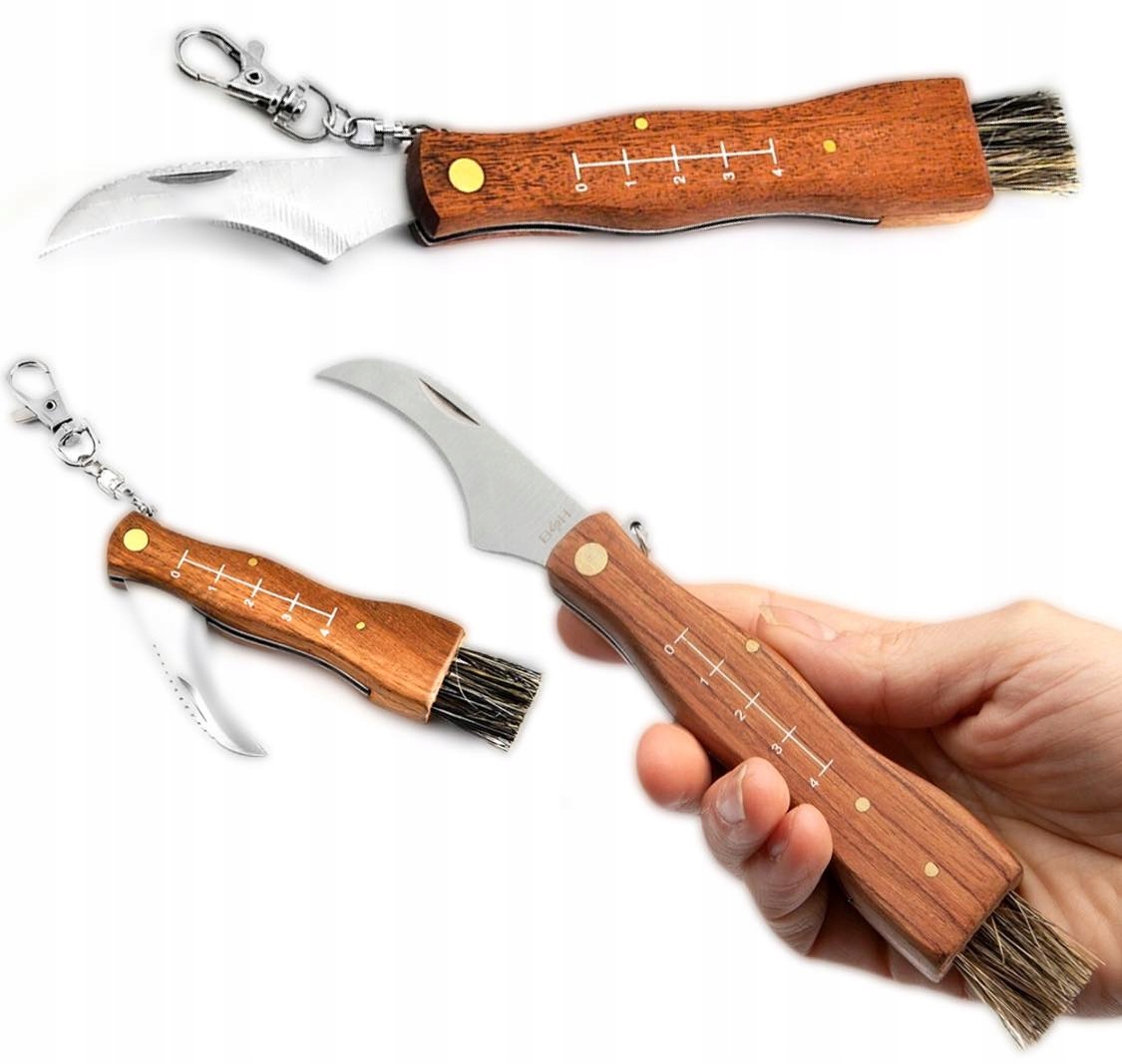 NOŻ SKŁADANY DO ODCINANIA GRZYBÓW ZBIERANIA ZIÓŁ