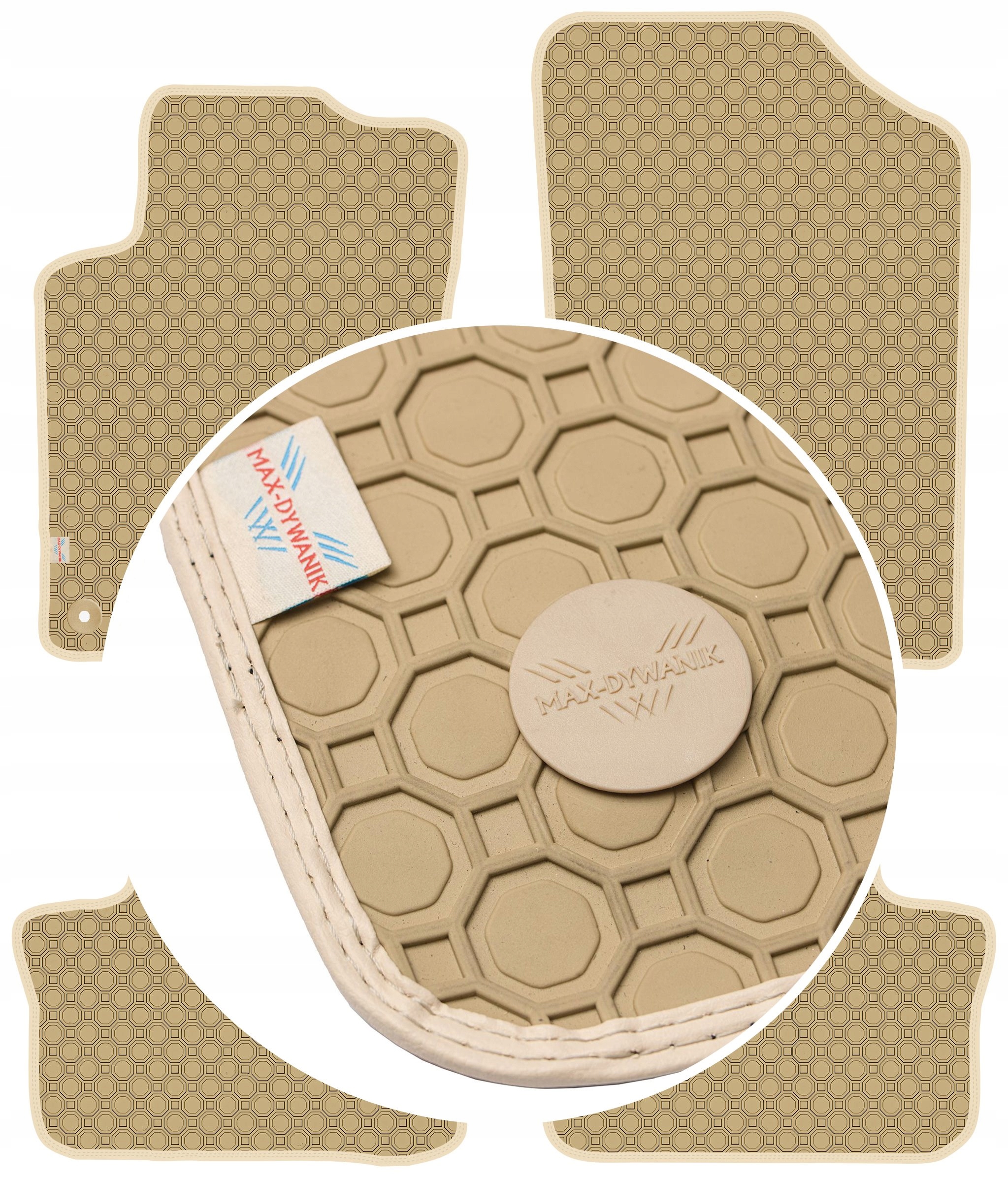 Peugeot 207 2006-2012 Koberce Béžové