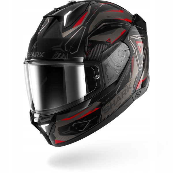Prilba Shark Skwal I3 Linik Black Anthracite Red XL Sklo Priehľadné