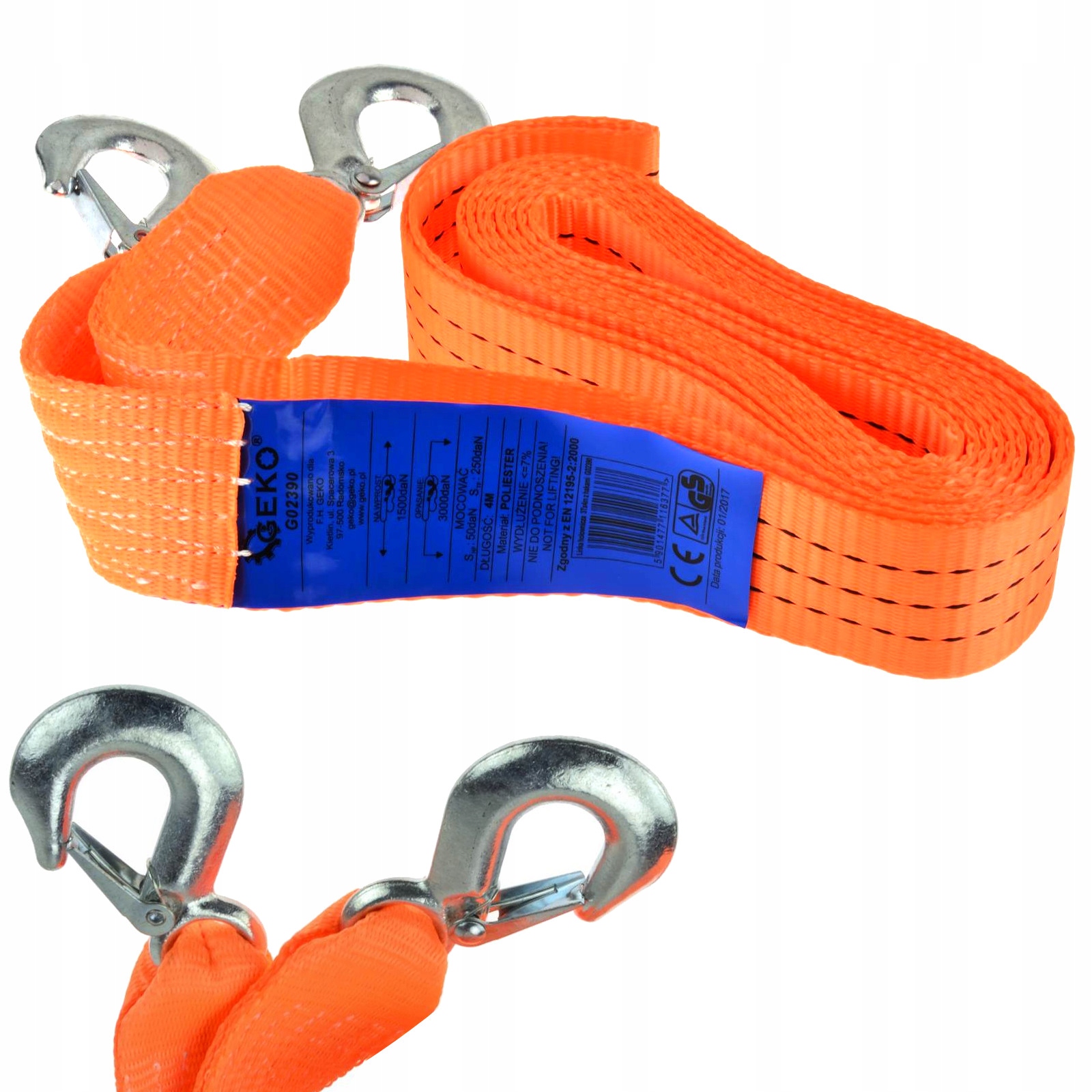 

Mocny Pas Lina Holownicza Długość 4M 3 Tony Linka