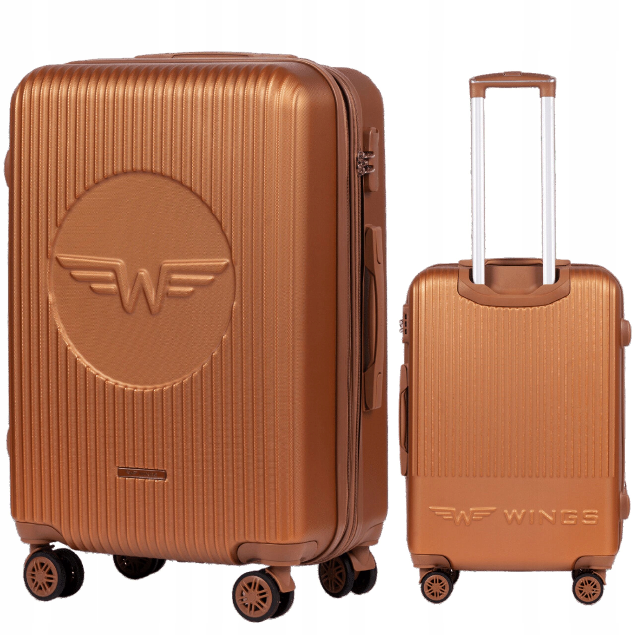 Střední registrovaný kufr Prostorný XL zámek Wings Cestovní zavazadlo 24"