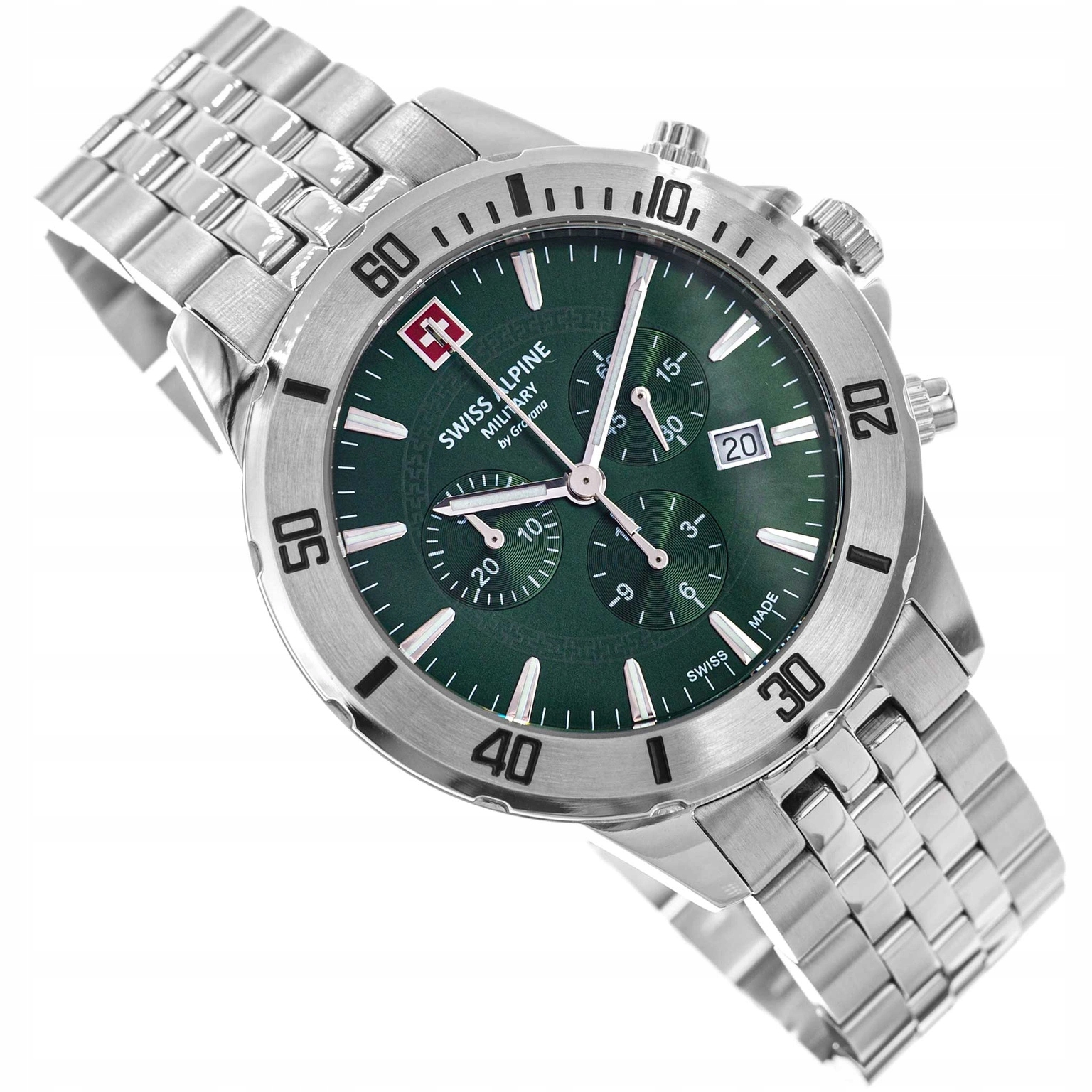 Pánské Hodinky Swiss Alpine Military SAM7024.9134 Chronograf Datumovka 10ATM