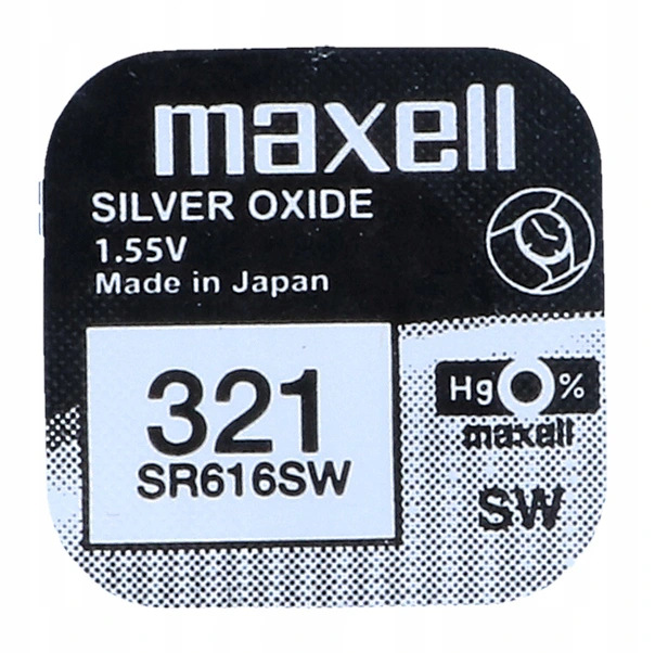 

Bateria srebrowa Maxell SR616SW 321 SR321