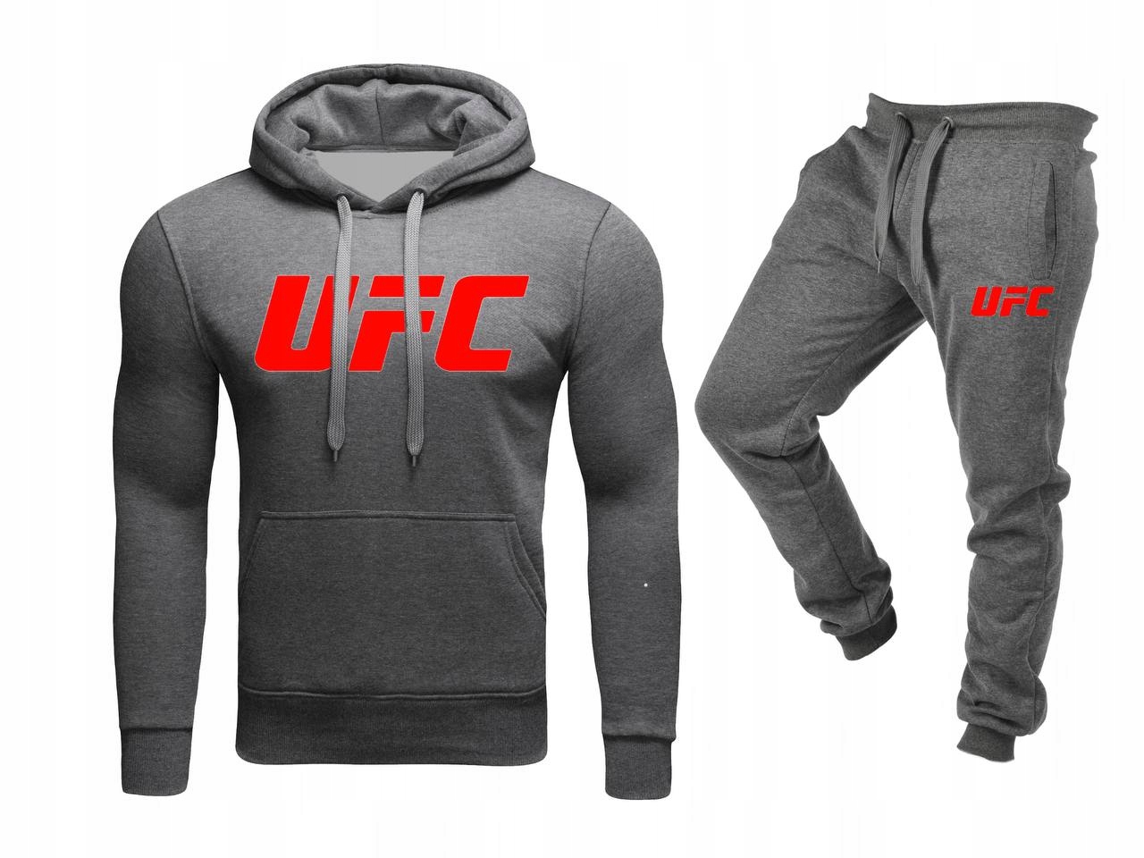 Tepláková Souprava Teplákovka Pánská Ufc Mikina Kalhoty Šedá L