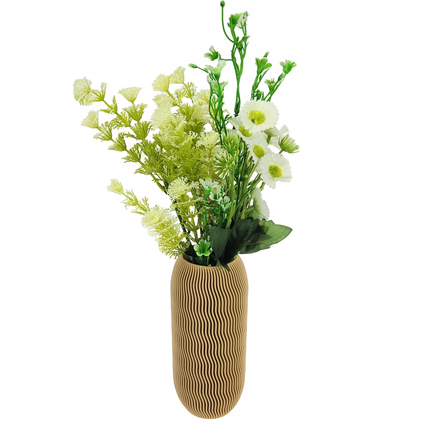 WAZON NA KWIATY 17CM NIETŁUKĄCY NOWOCZESNY BEŻOWY Wysokość produktu 17 cm