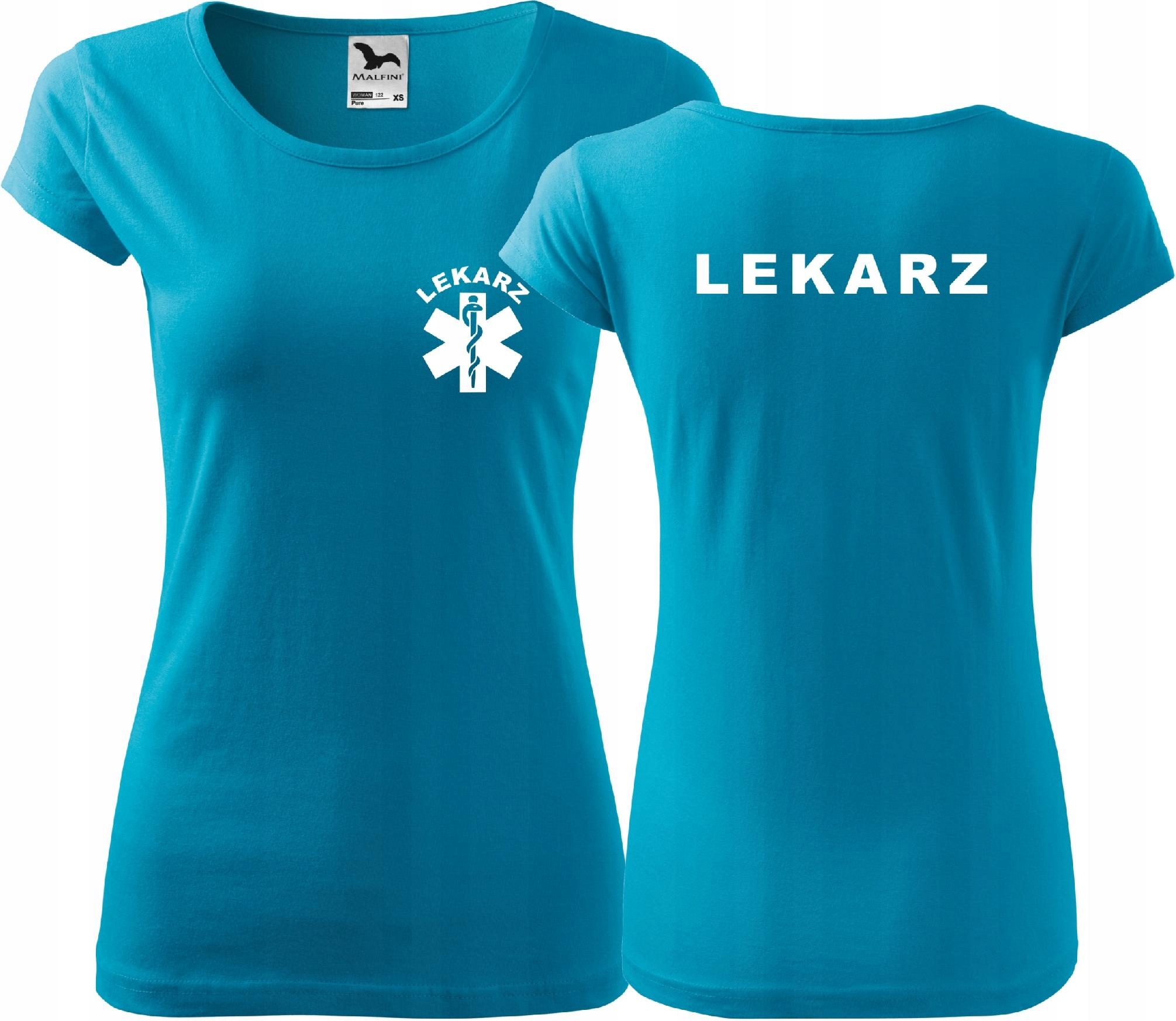 

Koszulka medyczna Pure z nadrukiem Lekarz r. Xs