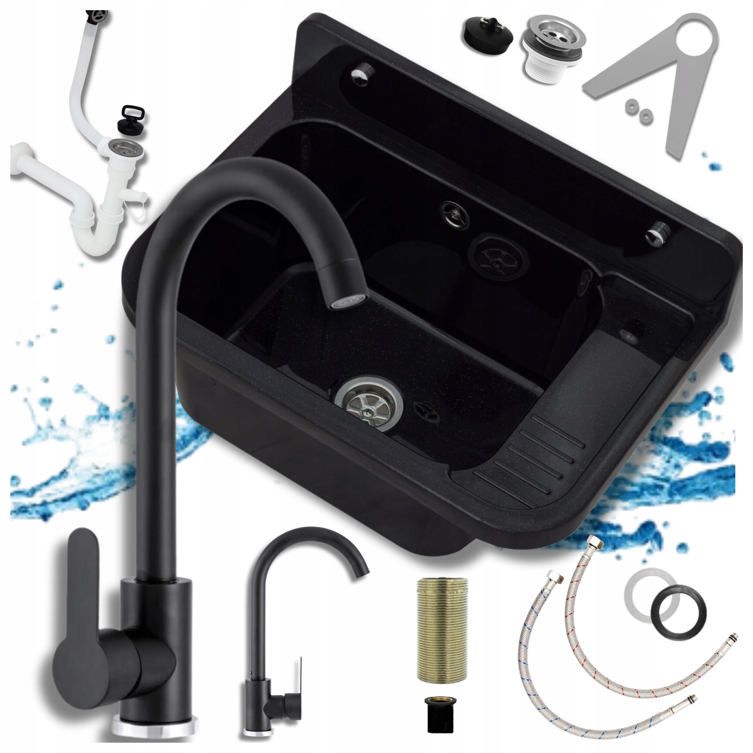 Technický Dřez Pracovní Komora Prádelna Garáž Kotelna Baterie Černá