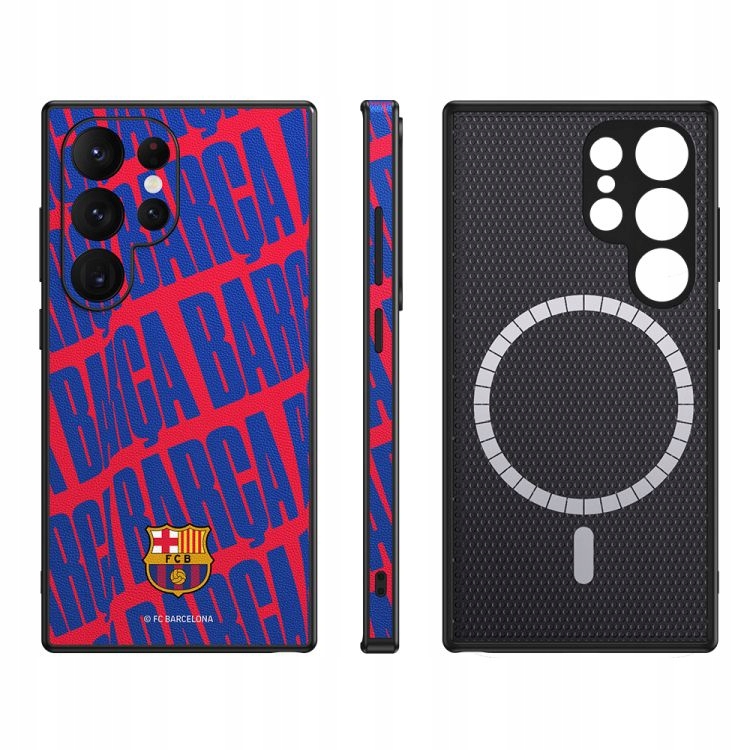 Pouzdro Samsung S24 Ultra Fc Barcelona Kožené Magnetické Magsafe Bc