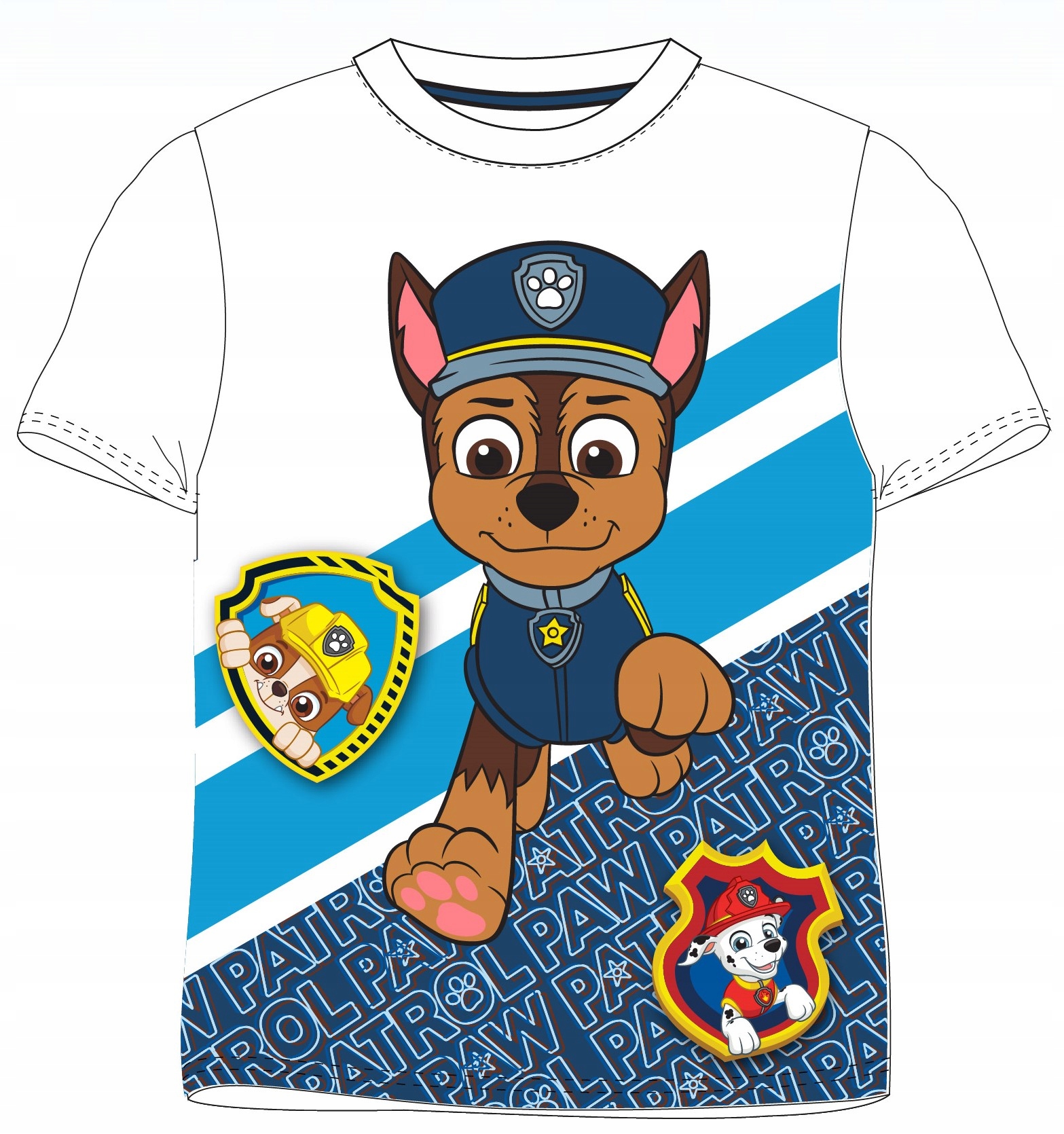 

T-Shirt Chłopięcy Psi Patrol 98 Niebieski/Biały