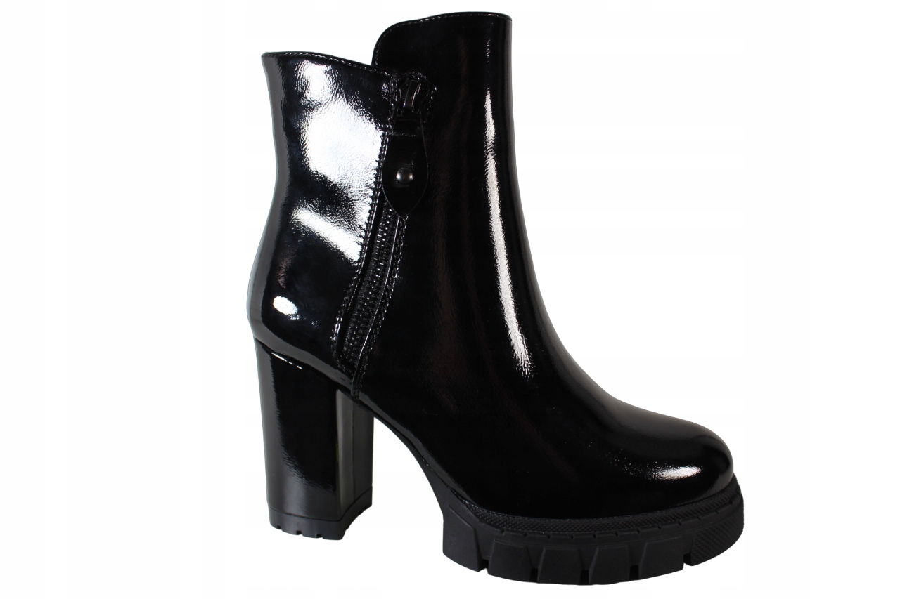 Botki Goodin HF312-B R.40 Czarny Lakier