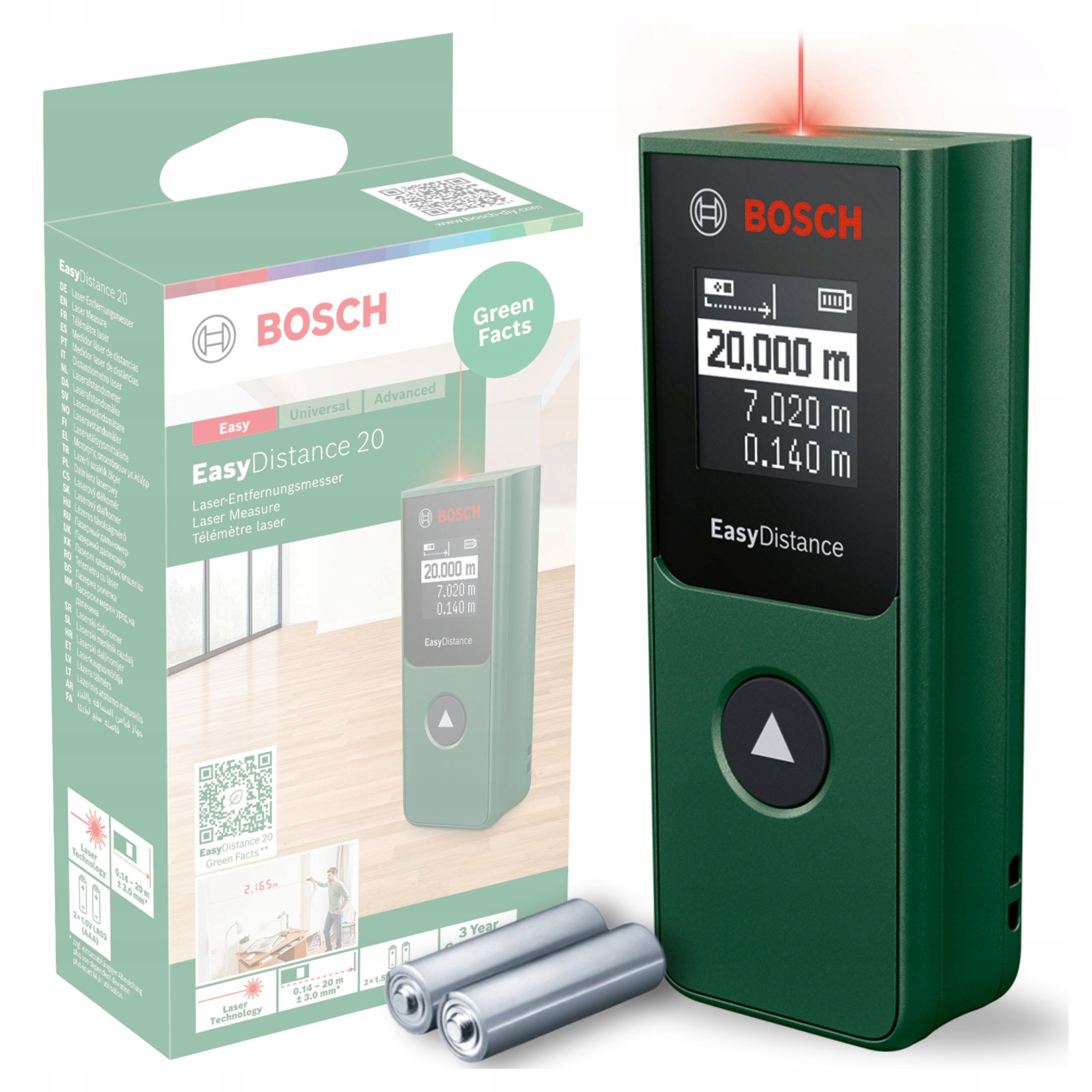 Bosch DIY EasyDistance 20 цифровой лазерный дальномер для 20 м 0603672AZ0